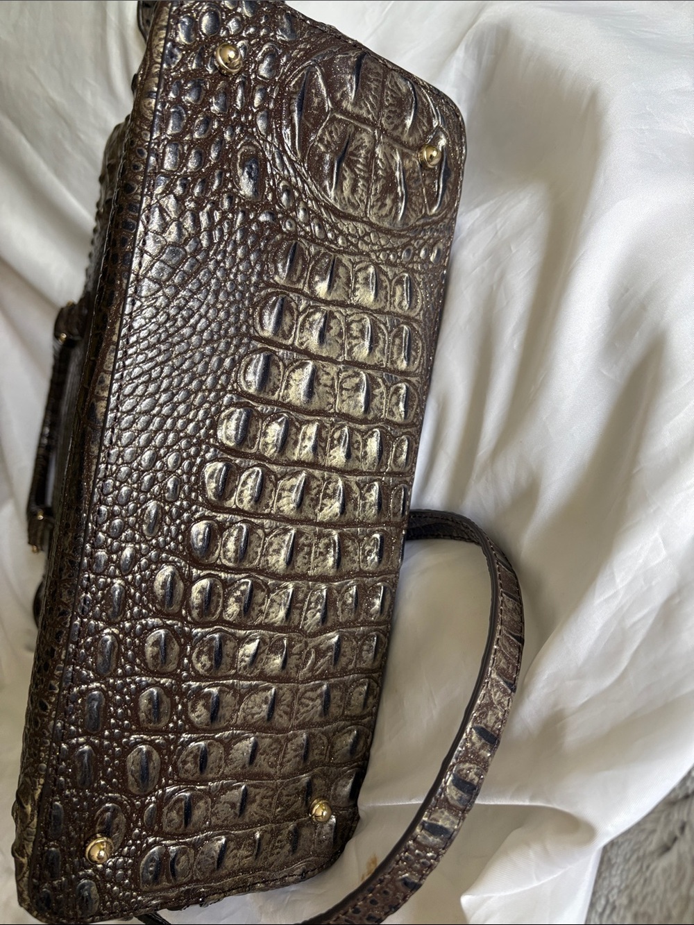 Brahmin Large Duxbury Satchel Umbra Melbourne w/Registration Card & Dust Bag - Picture 4 of 7